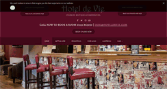 Desktop Screenshot of hoteldevie.com