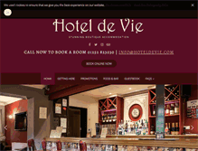 Tablet Screenshot of hoteldevie.com